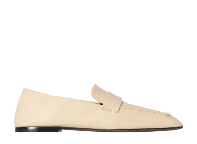 The Row Women's Square Loafer in Leather "Toile"