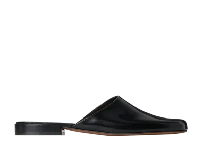 The Row Women's Penelope Mule in Leather "Black"