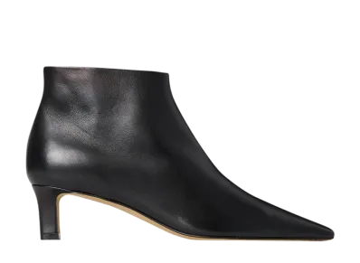 The Row Women's Carla Boot 45 in Leather "Black"