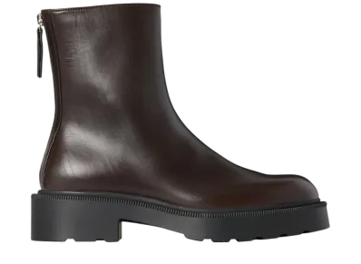 The Row Women's Nobilis Fast Boot in Leather "Lacquer Brown"