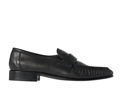 The Row Soft Loafer in Leather "Black"