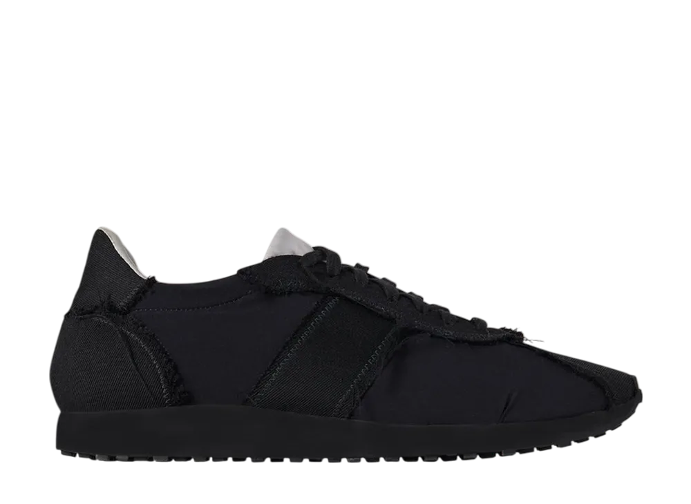 The Row Mica Sneaker in Wool and Nylon "Black/Light Grey"