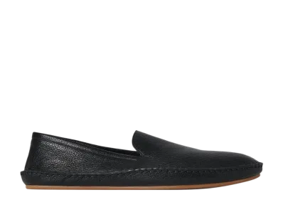 The Row Vasko Slip On Shoe in Leather "Black"