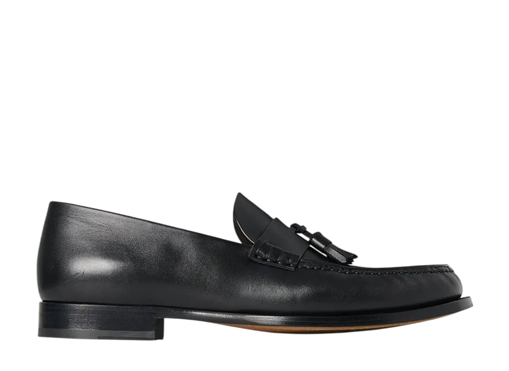 The Row Novus Tassel Loafer in Leather "Black"