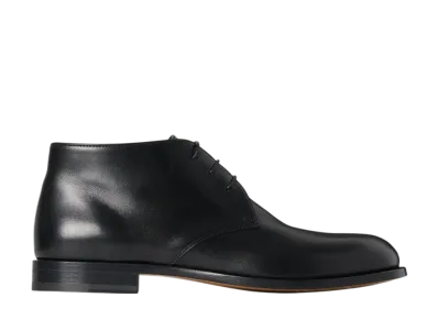 The Row Pascal Bootie in Leather "Black"