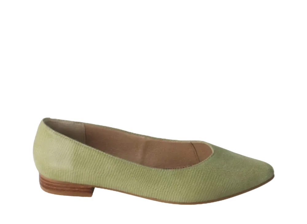 REGAL Women's Plain Pumps Goat Leather(Film) "Light Green Pearl" F32N