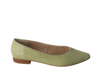 REGAL Women's Plain Pumps Goat Leather(Film) "Light Green Pearl" F32N