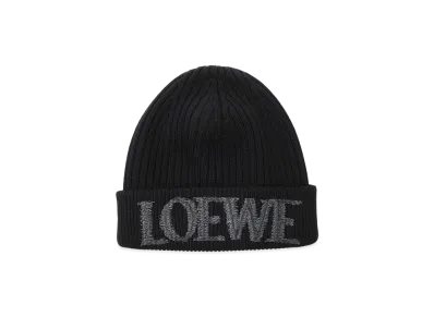 LOEWE Blurred LOEWE Beanie "Black"