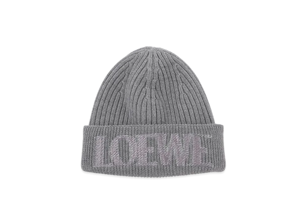 LOEWE Blurred LOEWE Beanie "Grey"