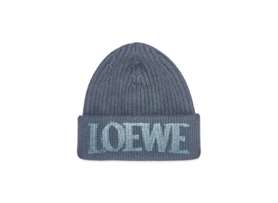 LOEWE Beanie "Grey Blue"