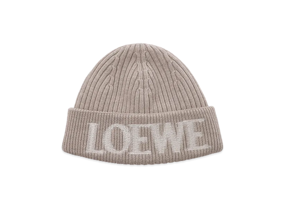 LOEWE Blurred LOEWE Beanie "Beige"