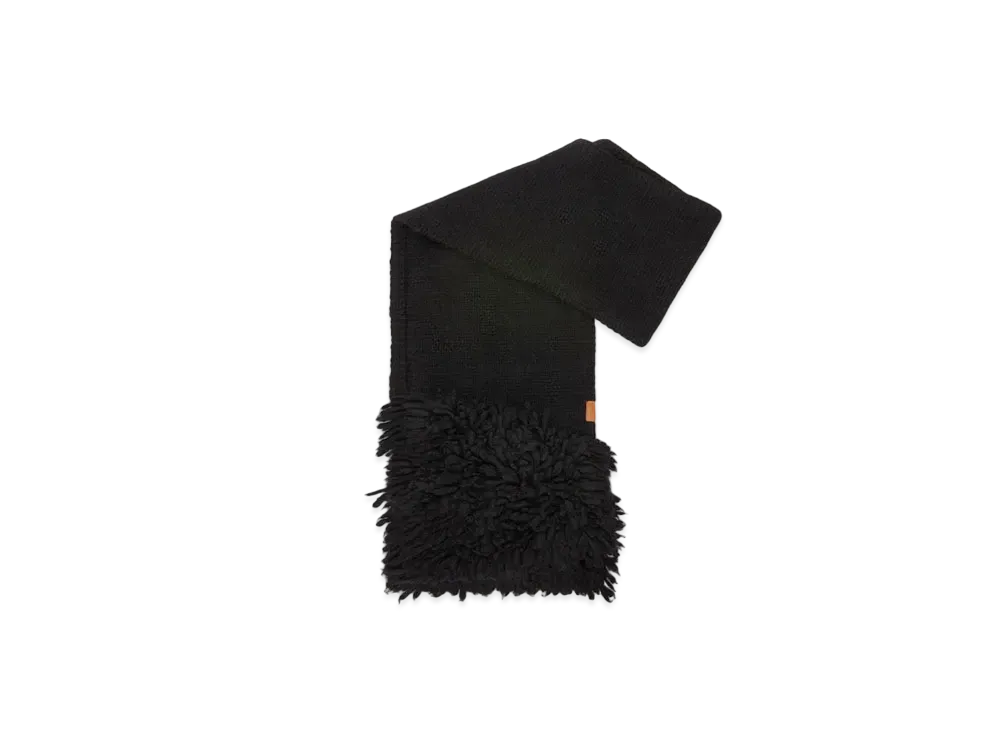 LOEWE Scarf in Alpaca Blend "Black"