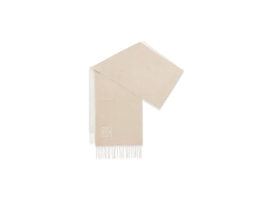 LOEWE Bicolor Scarf "Ivory/Sand"