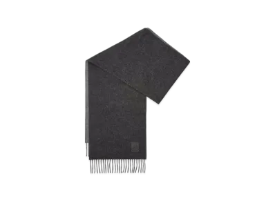 LOEWE Scarf in Wool and Cashmere "Black/Grey"
