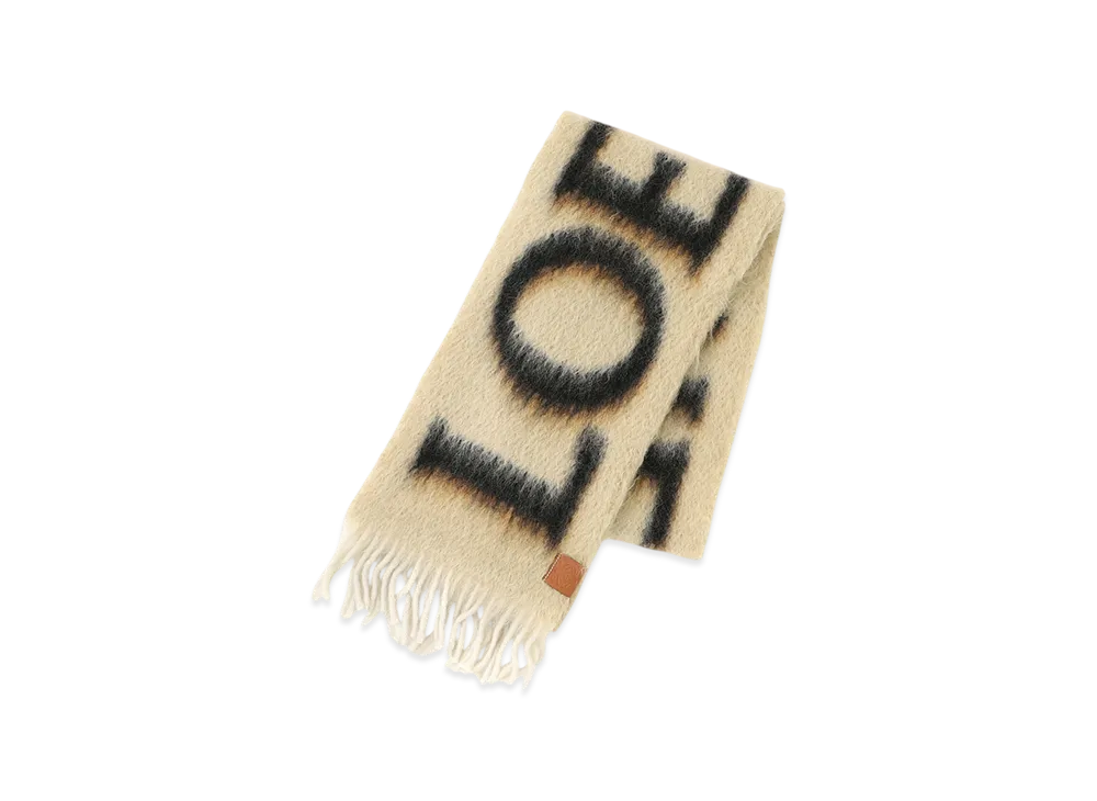 LOEWE Scarf "Camel/Black"