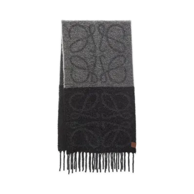 LOEWE Women's Scarfs "Dark Grey"