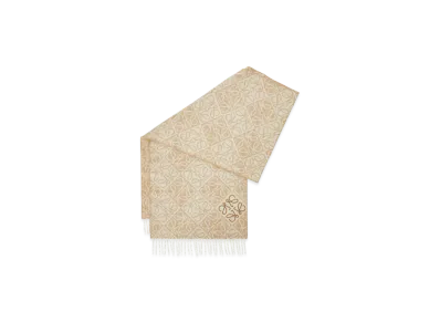 LOEWE Anagram Scarf "Beige"