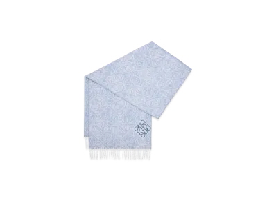 LOEWE Anagram Scarf "Light Blue"
