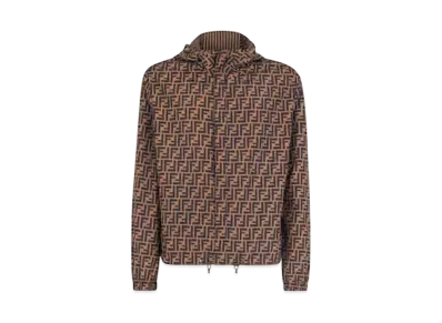 FENDI Men's Blouson Nylon Windbreaker "Brown"