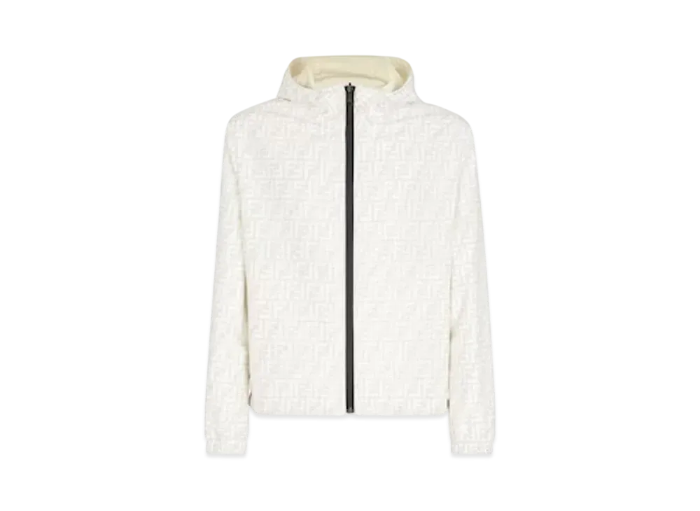 FENDI Men's Blouson Nylon Jacket "White"