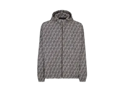 FENDI Men's Blouson FF Labyrinth Nylon Windbreaker Jacket "Gray"