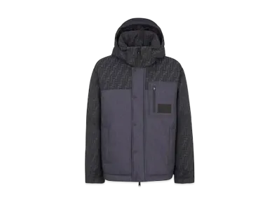 FENDI Men's Ski Jacket FF Jacquard "Blue"
