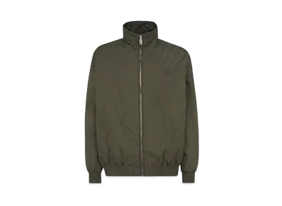 FENDI Men's Bomber Jacket FF Nylon "Green"