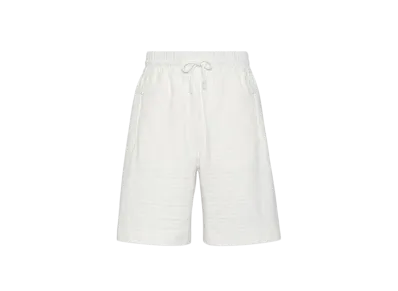FENDI Men's Bermudas Short Pants in FF Cotton "White"