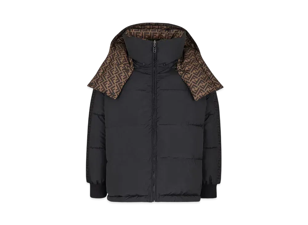 FENDI Women's Nylon Down Jacket "Black"