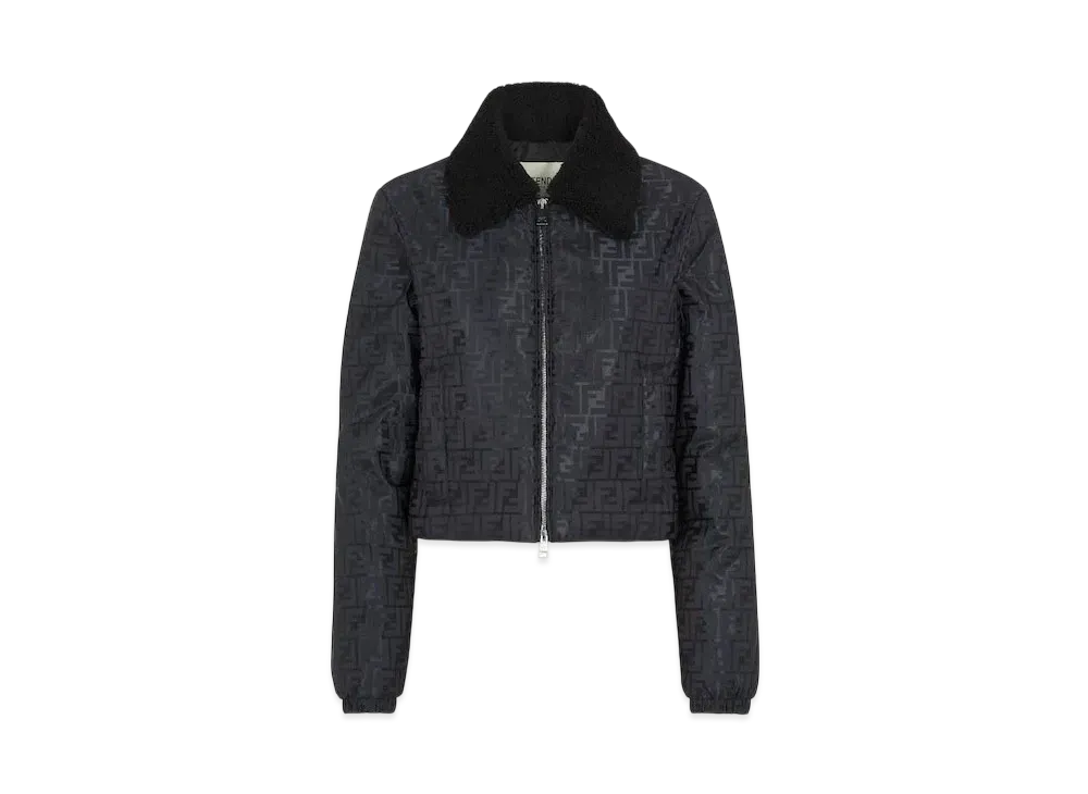 FENDI Women's FF Nylon Jacket "Black"