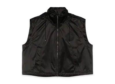 FENDI Women's Leisure Hooded Vest Logo "Black"