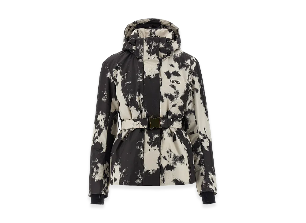 FENDI Women's Frosted Fauna Ski Jacket "Multicolor"
