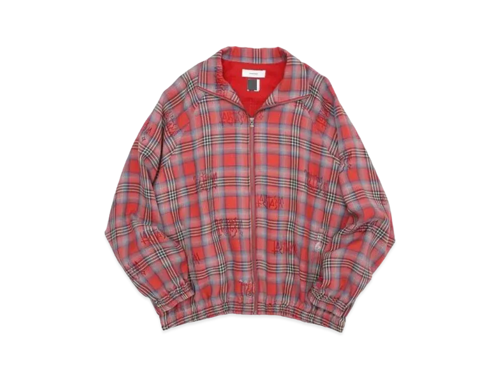 FACETASM Original Transparent Check Jacket "Red Check"