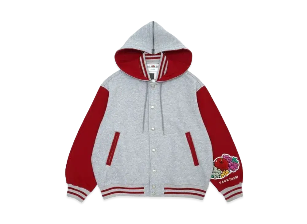 FACETASM x FRUIT OF THE LOOM Stadium Jacket "Grey"