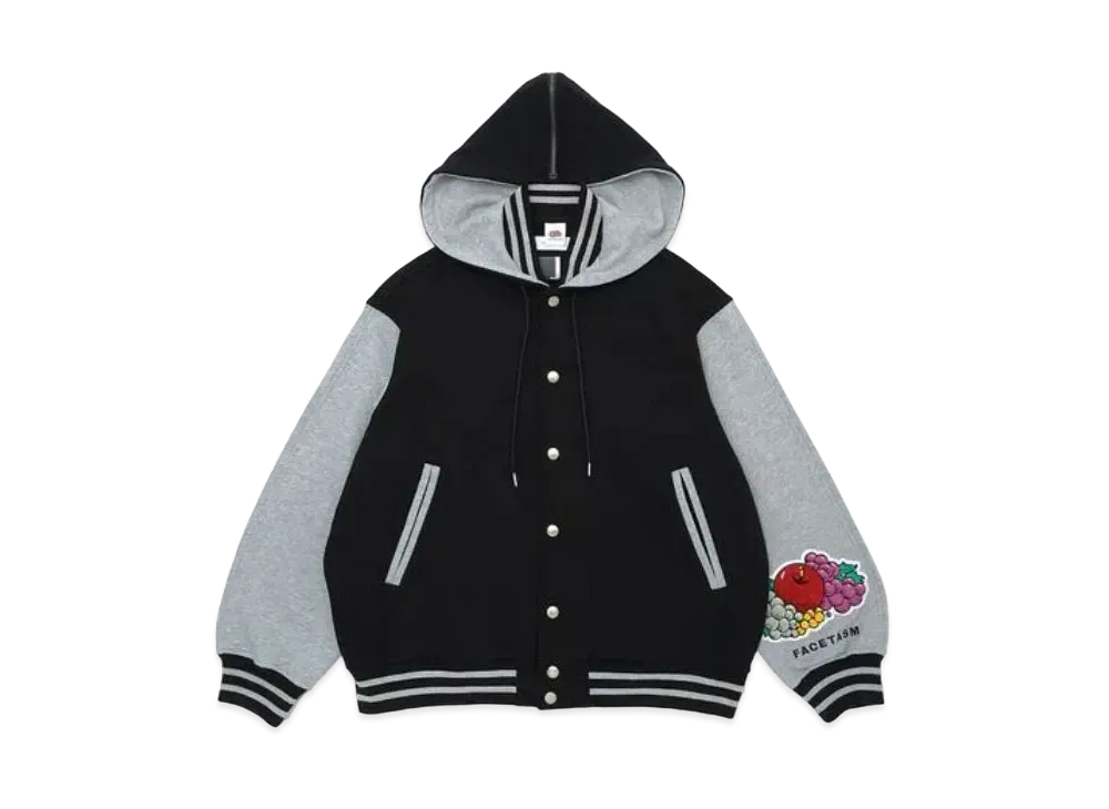 FACETASM x FRUIT OF THE LOOM Stadium Jacket "Black"