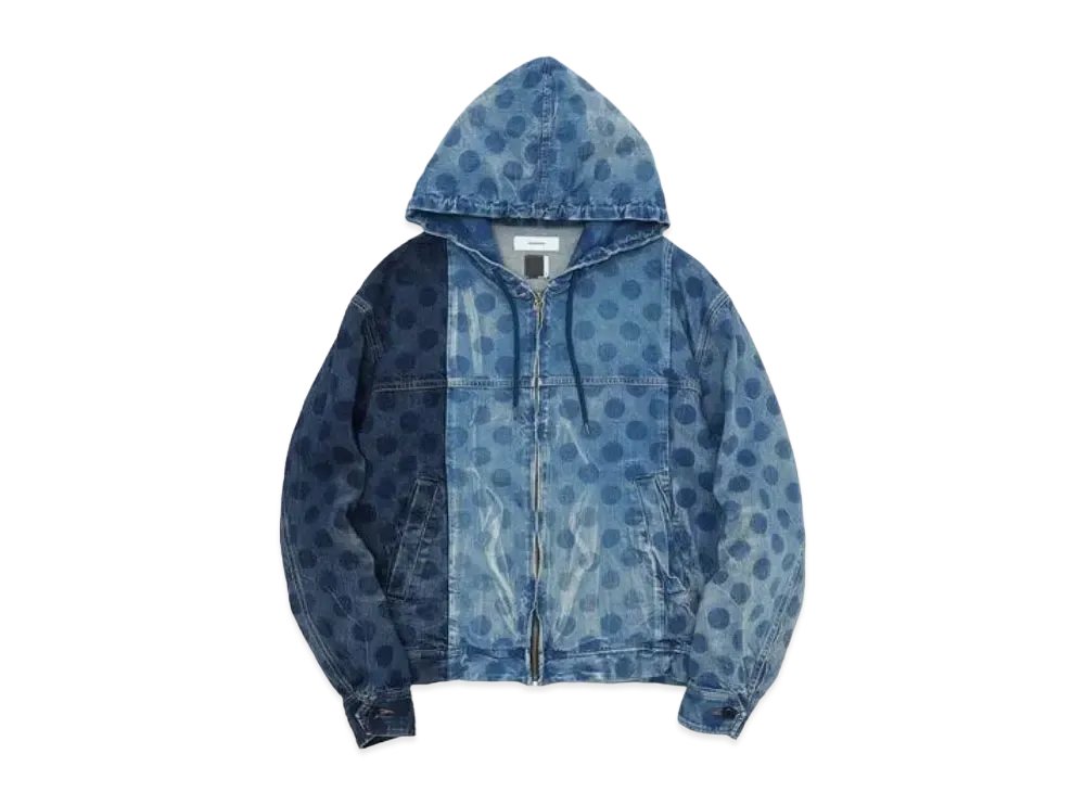 FACETASM Dot Denim Hooded Jacket "Indigo"