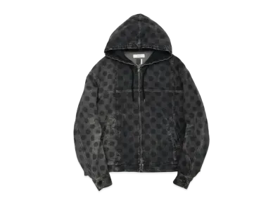 FACETASM Dot Denim Hooded Jacket "Black"