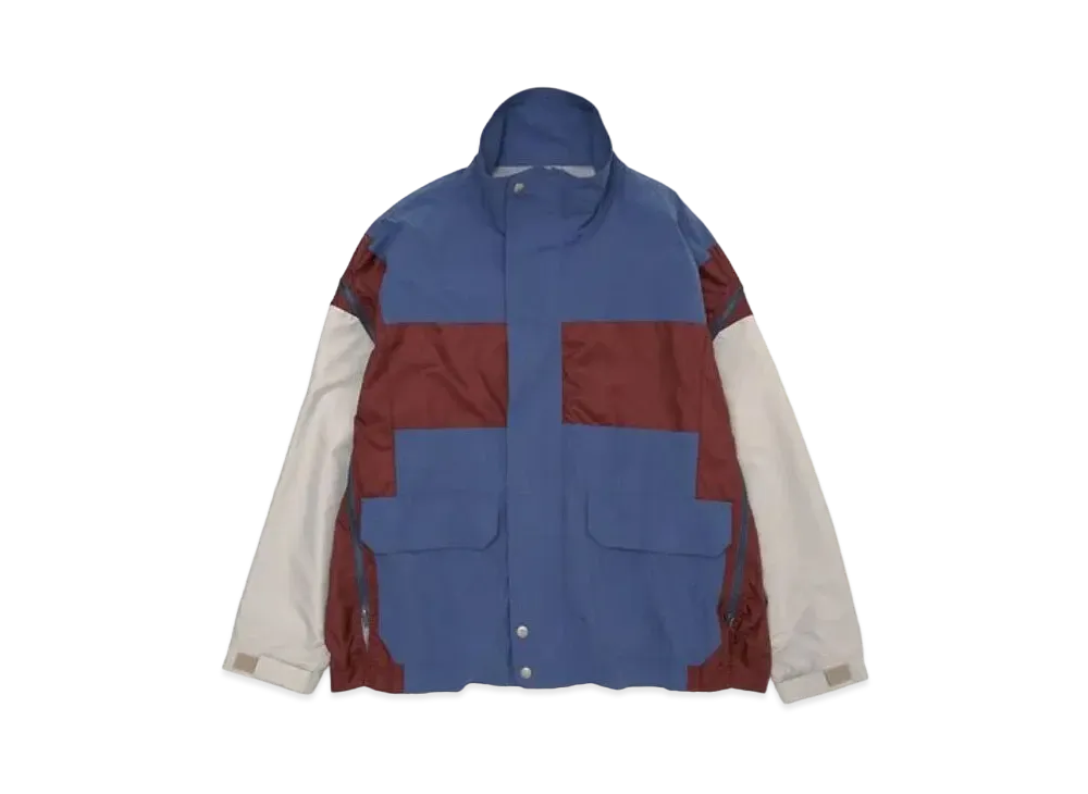 FACETASM Nylon Zip Jacket "Smoke Blue"