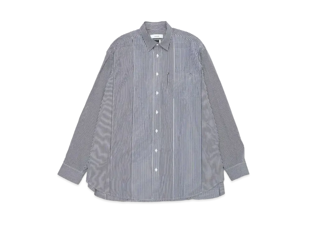 FACETASM Wrinkle Big Heart Shirt "Stripes"