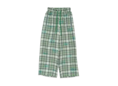 FACETASM Transparent Check Pants "Green Check"
