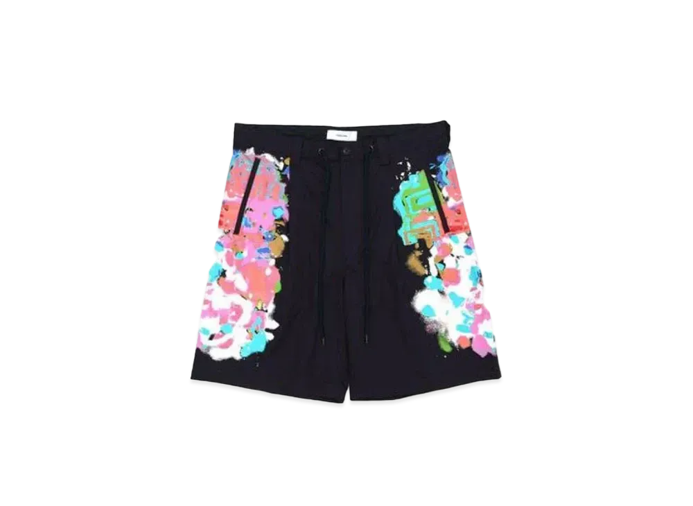 FACETASM Sprayprint Shorts "Navy"