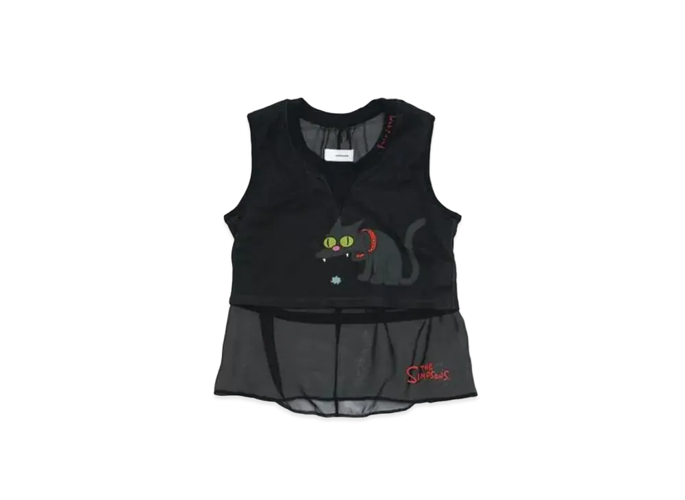 FACETASM The Simpsons Cat Tank Top "Black"