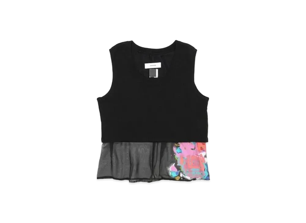 FACETASM Spraypaint Sweat Top "Black"