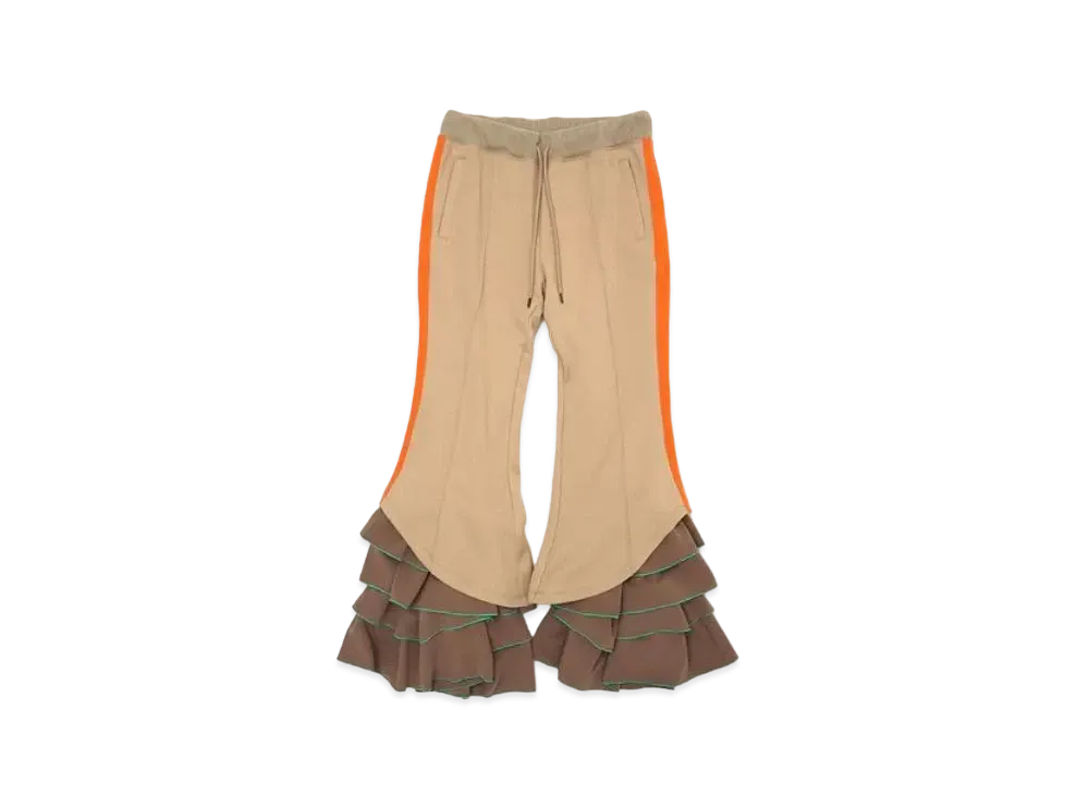 FACETASM Ruffled Jersey Pants "Beige"