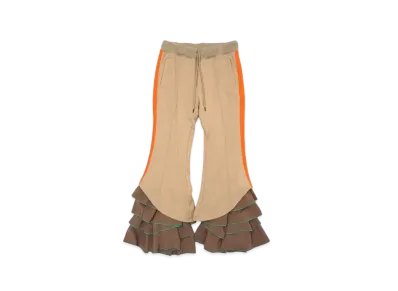 FACETASM Ruffled Jersey Pants "Beige"