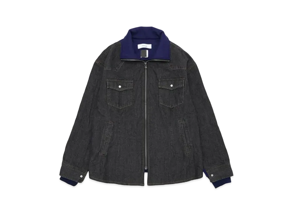 FACETASM Denim Sweat Jacket "Black"