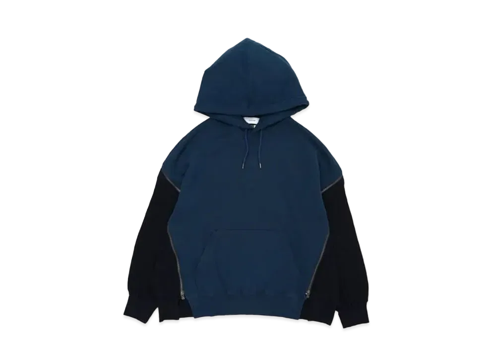 FACETASM Waffle Knit Zip Hoodie "Petrol"