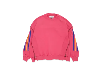 FACETASM Zipper Rib Sweat "Pink"