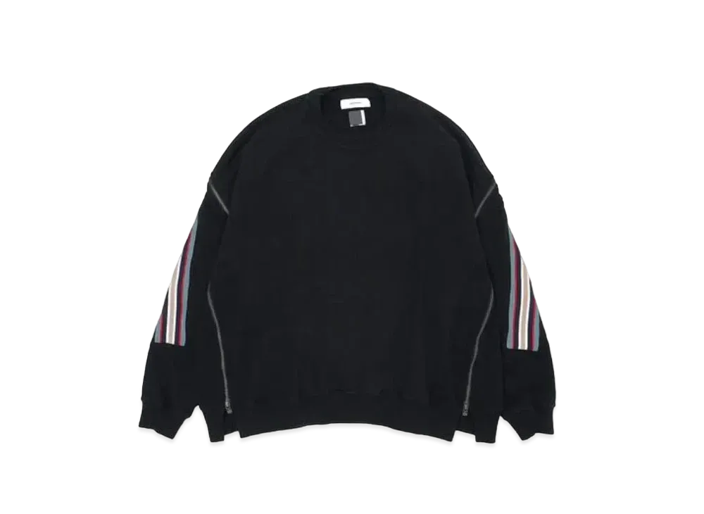 FACETASM Zipper Rib Sweat "Black"