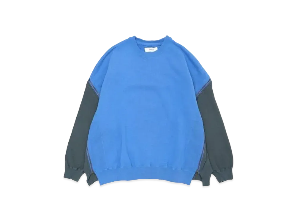 FACETASM Waffle Knit Zip Sweat "Light Blue"